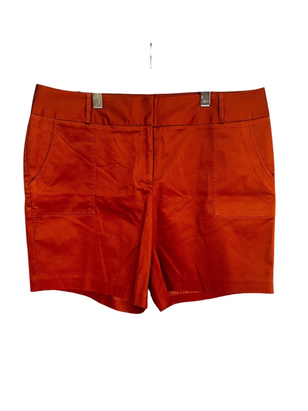 Worthington Bronze Rust Brown High Waist 7" Shorts Size 18